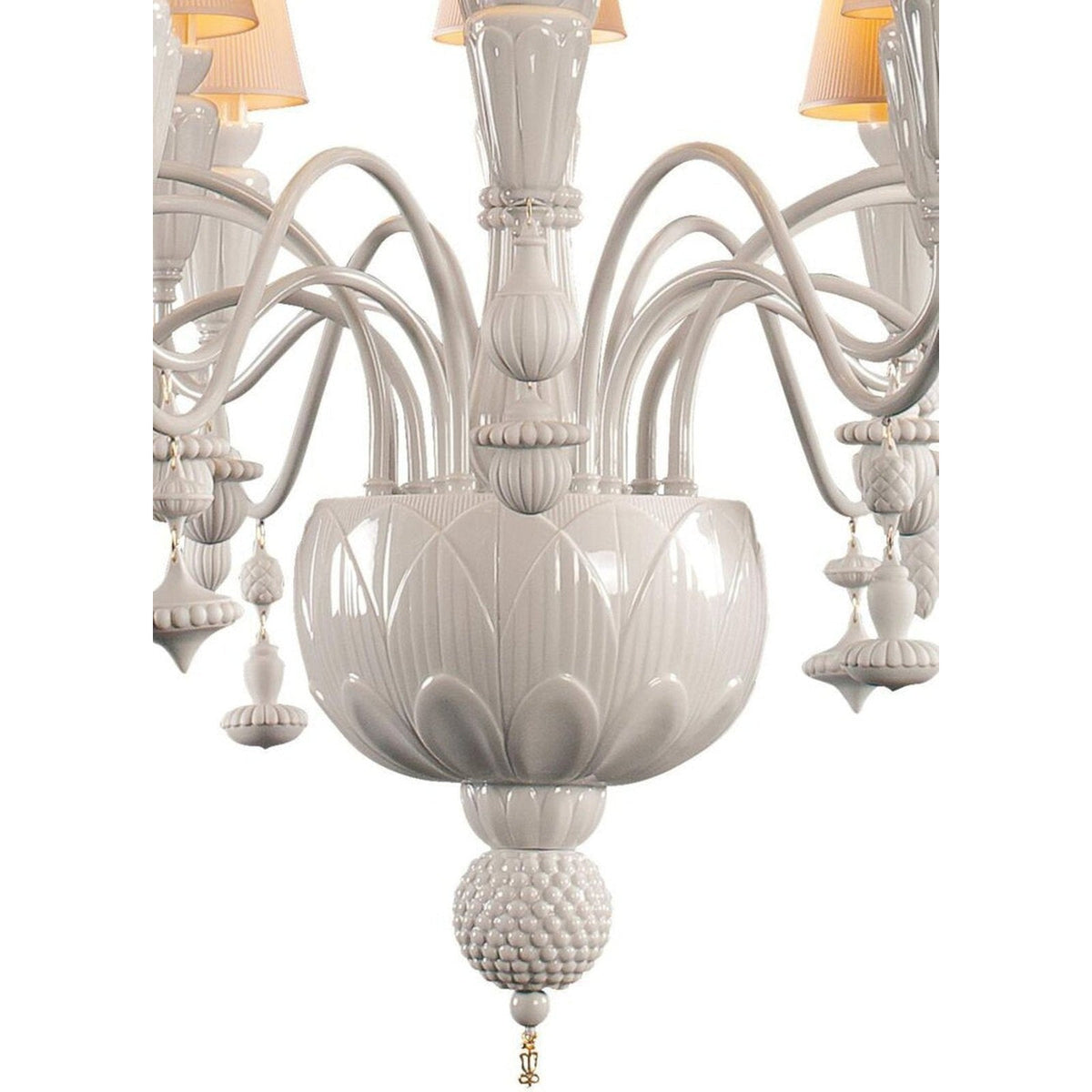 16-Light Organic Porcelain Chandelier