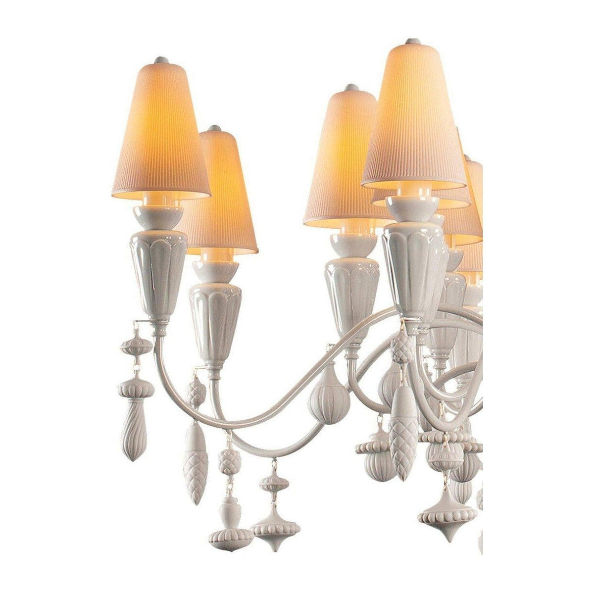 16-Light Organic Porcelain Chandelier