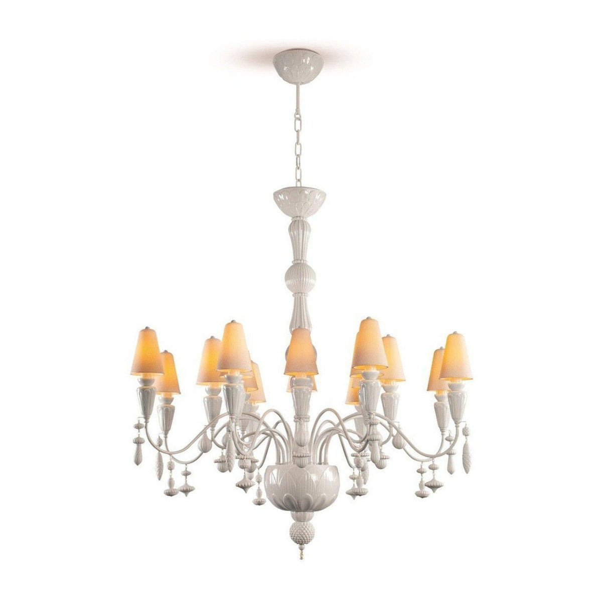 16-Light Organic Porcelain Chandelier