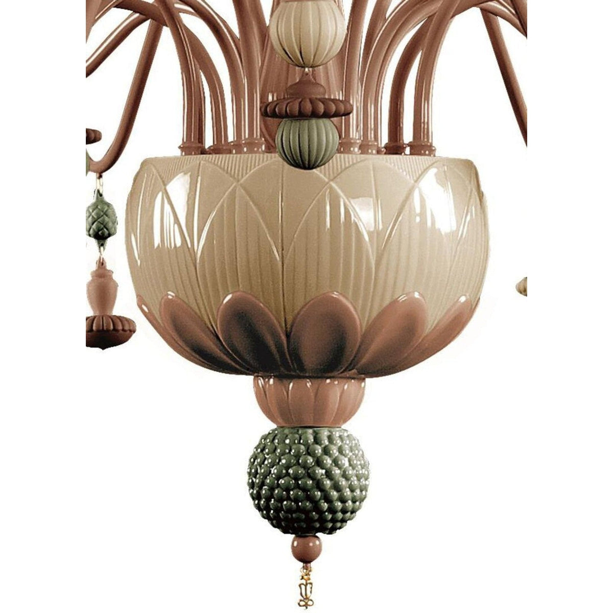 16-Light Organic Porcelain Chandelier