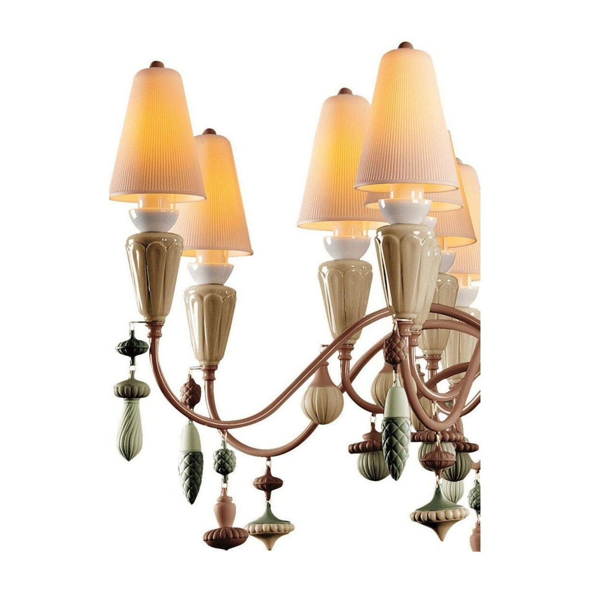 16-Light Organic Porcelain Chandelier