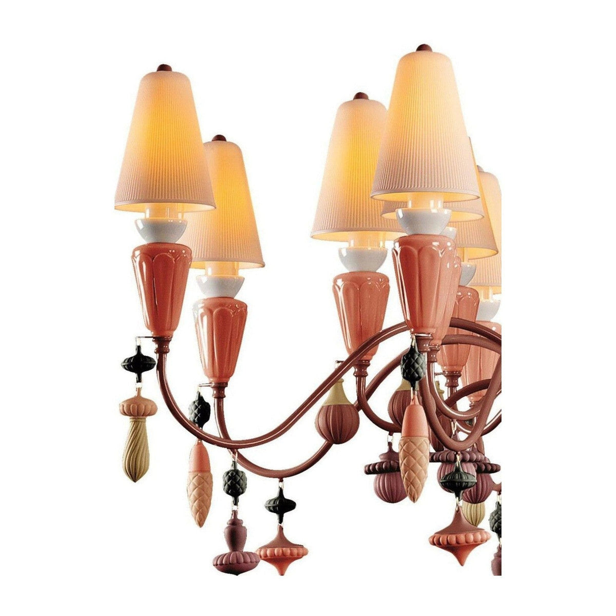 16-Light Organic Porcelain Chandelier