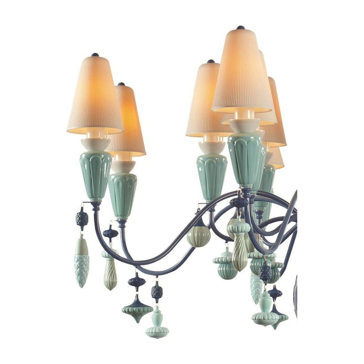 16-Light Organic Porcelain Chandelier