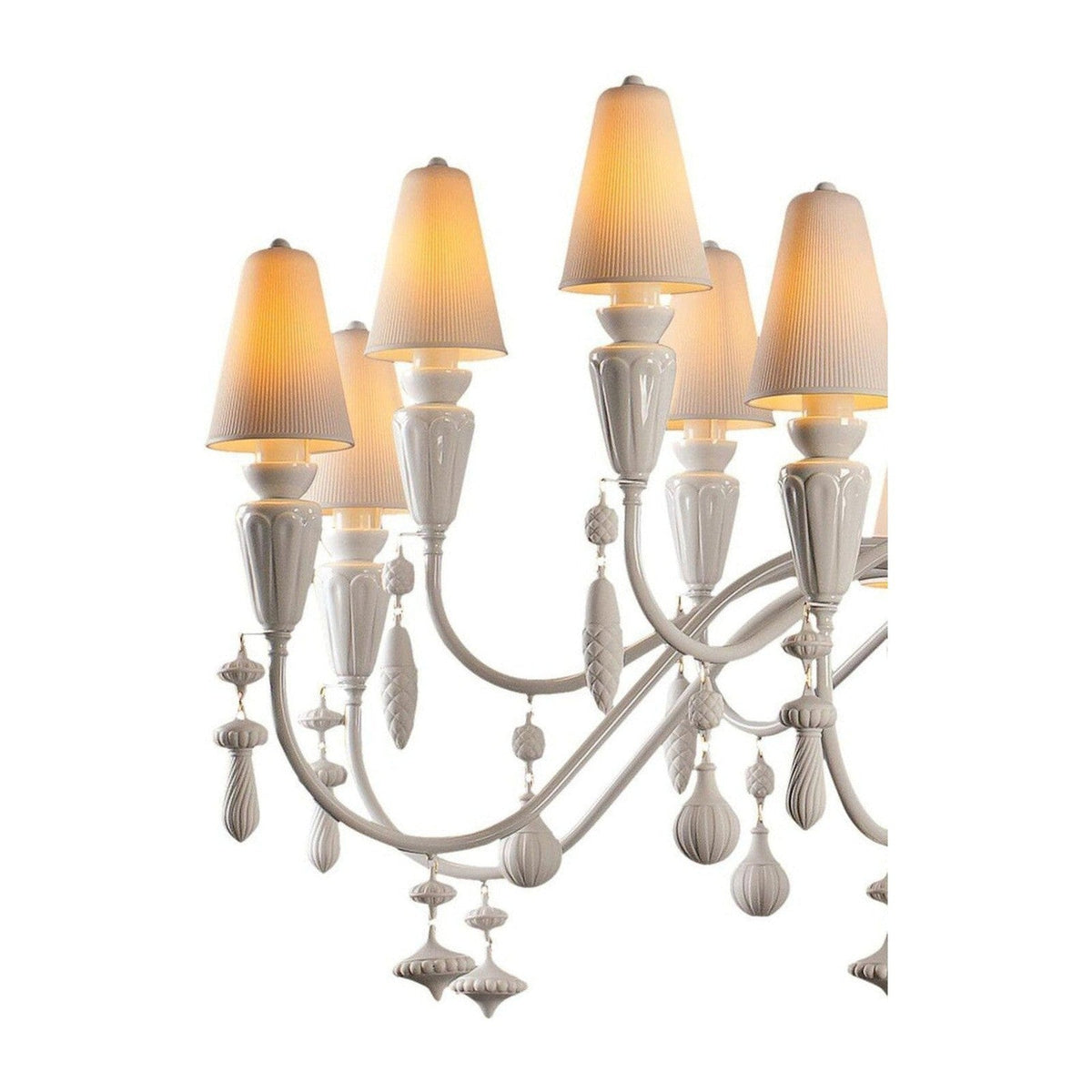 16-Light Organic Porcelain Chandelier