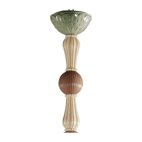 16-Light Organic Porcelain Chandelier / Ocean / Medium