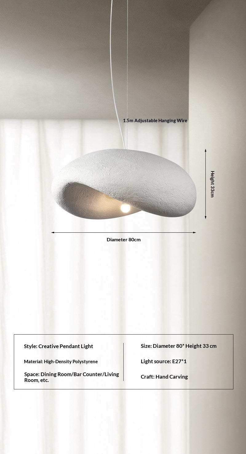 White Wabi-Sabi LED Chandelier
