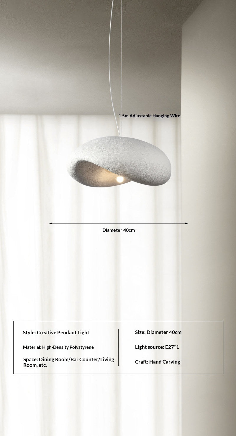 White Wabi-Sabi LED Chandelier / Large  80CM in diameter / White