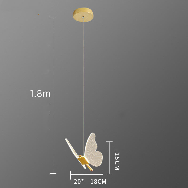 Butterfly Tri-Color LED Pendant Light / Double head / Tri color light