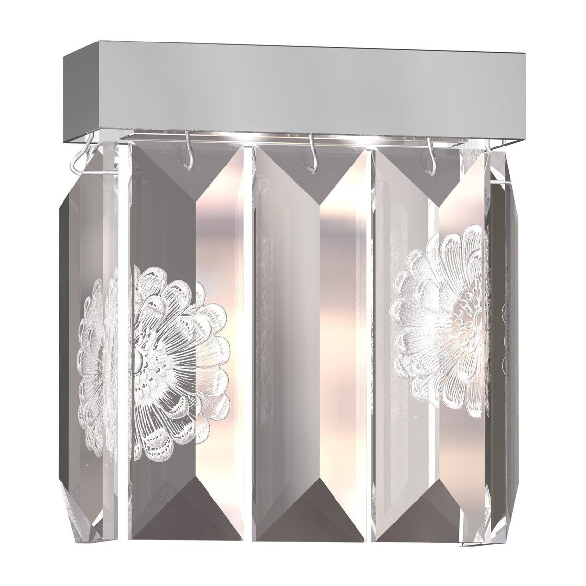 Rectangular Crystal Prism LED Wall Light / Default Title