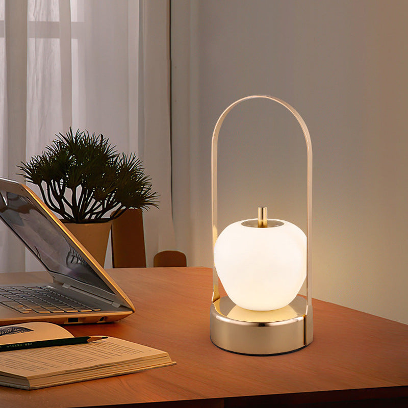 Rechargeable Gold Portable Table Lamp