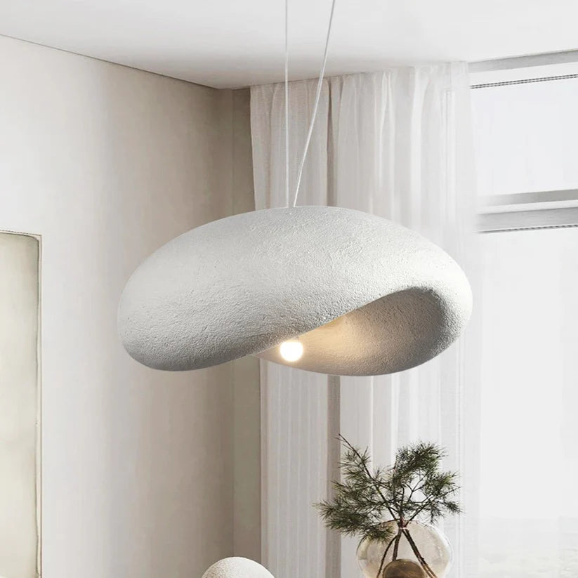 White Wabi-Sabi LED Chandelier / Small size  40CM in diameter / White