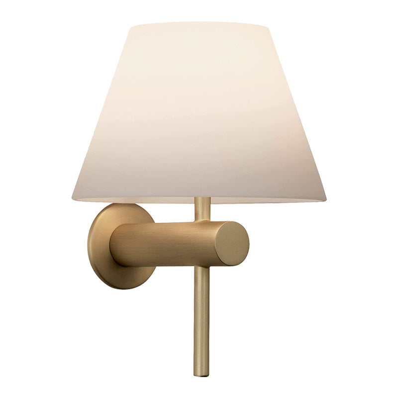 Modern Fabric Shade Bedside Wall Light / Without Light Source / Copper