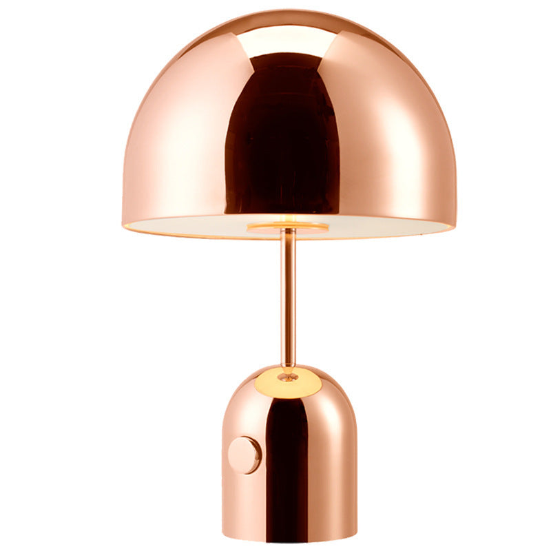 Metallic Mushroom Table Lamp / Chrome / EU