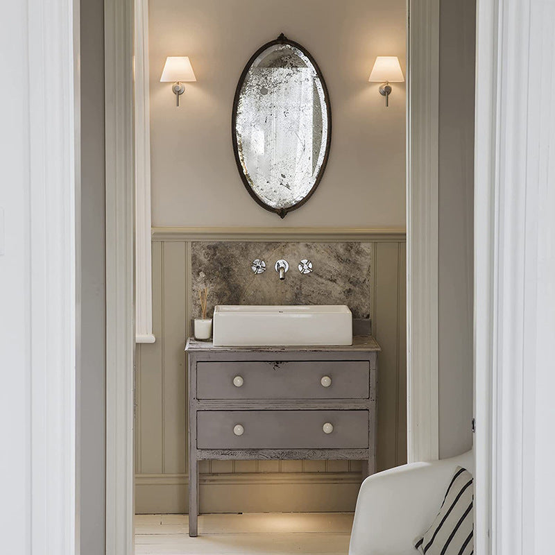 Modern Fabric Shade Bedside Wall Light