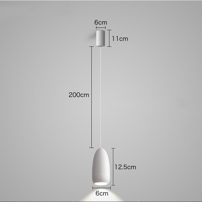 Modern Aluminum LED Pendant Chandelier / Grey / warm light
