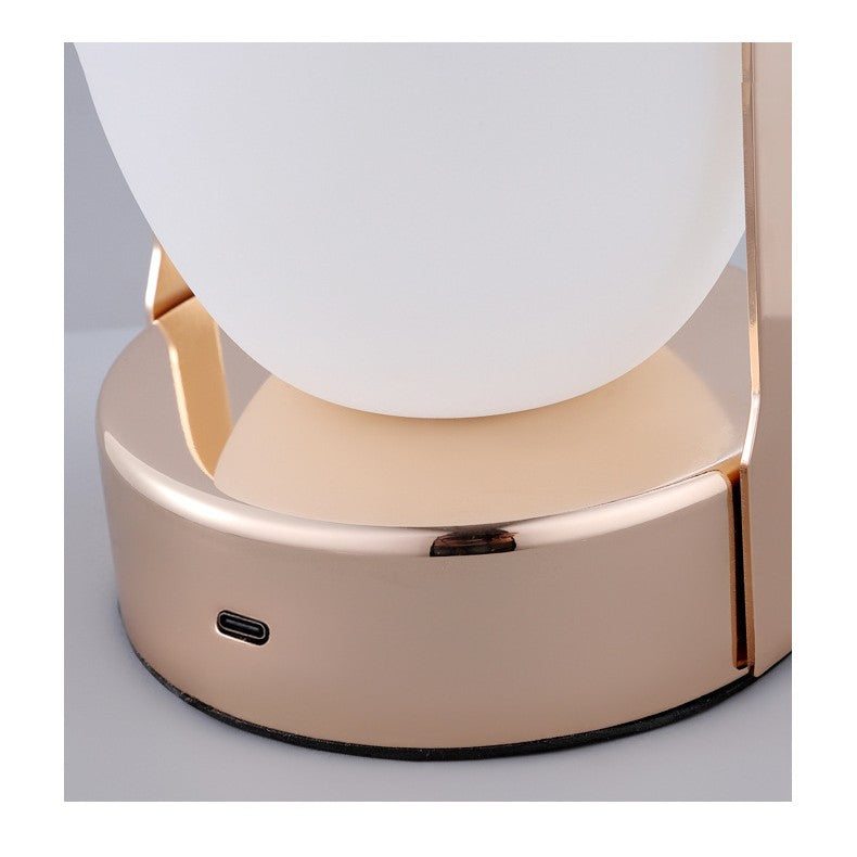Rechargeable Gold Portable Table Lamp