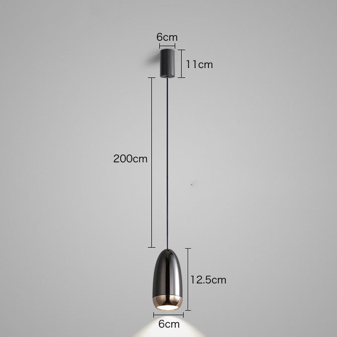 Modern Aluminum LED Pendant Chandelier / Gold / Tricolor light