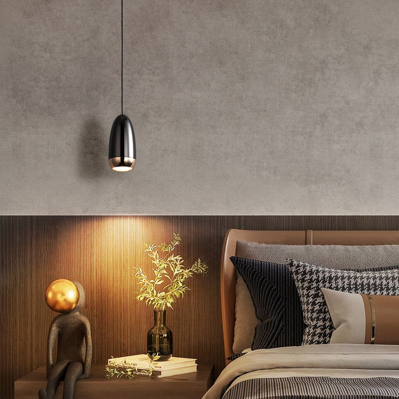 Modern Aluminum LED Pendant Chandelier / Black / warm light