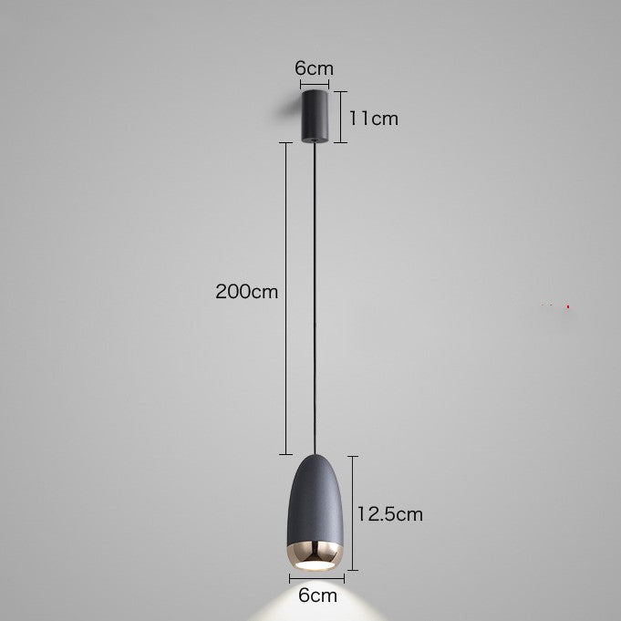 Modern Aluminum LED Pendant Chandelier / Grey / Tricolor light