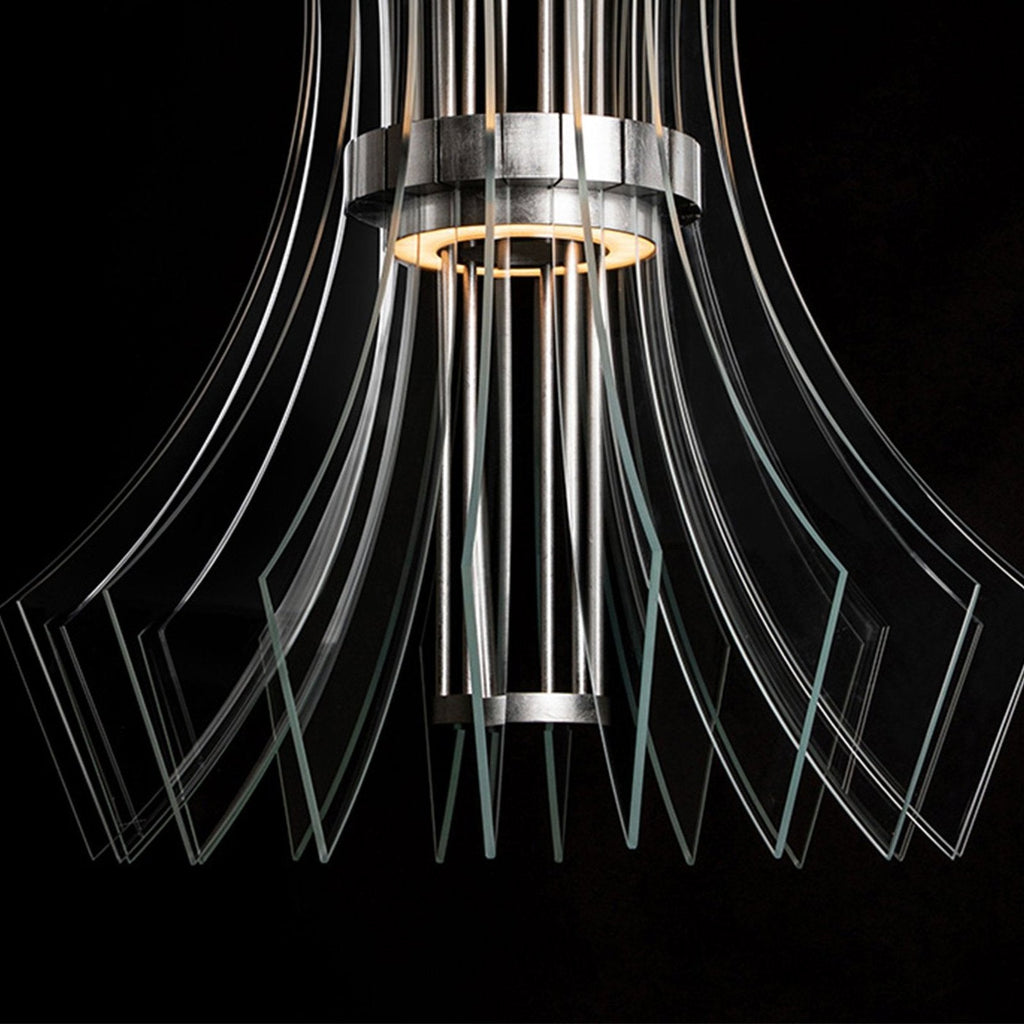 27.5-Inch Crystal LED Round Pendant Light