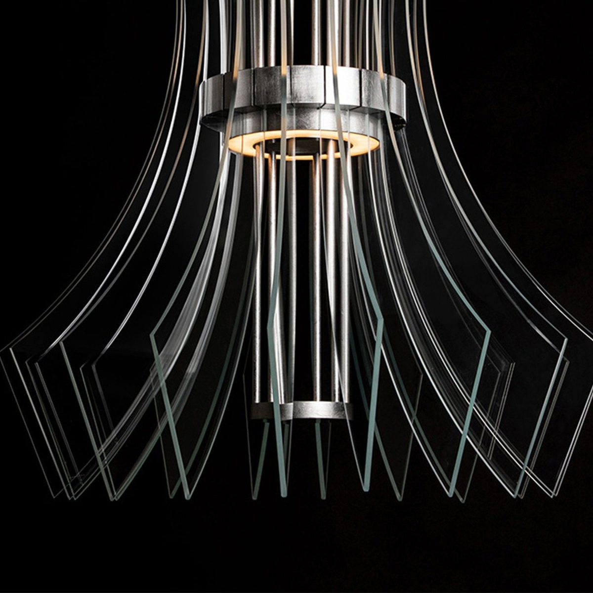 27.5-Inch Crystal LED Round Pendant Light