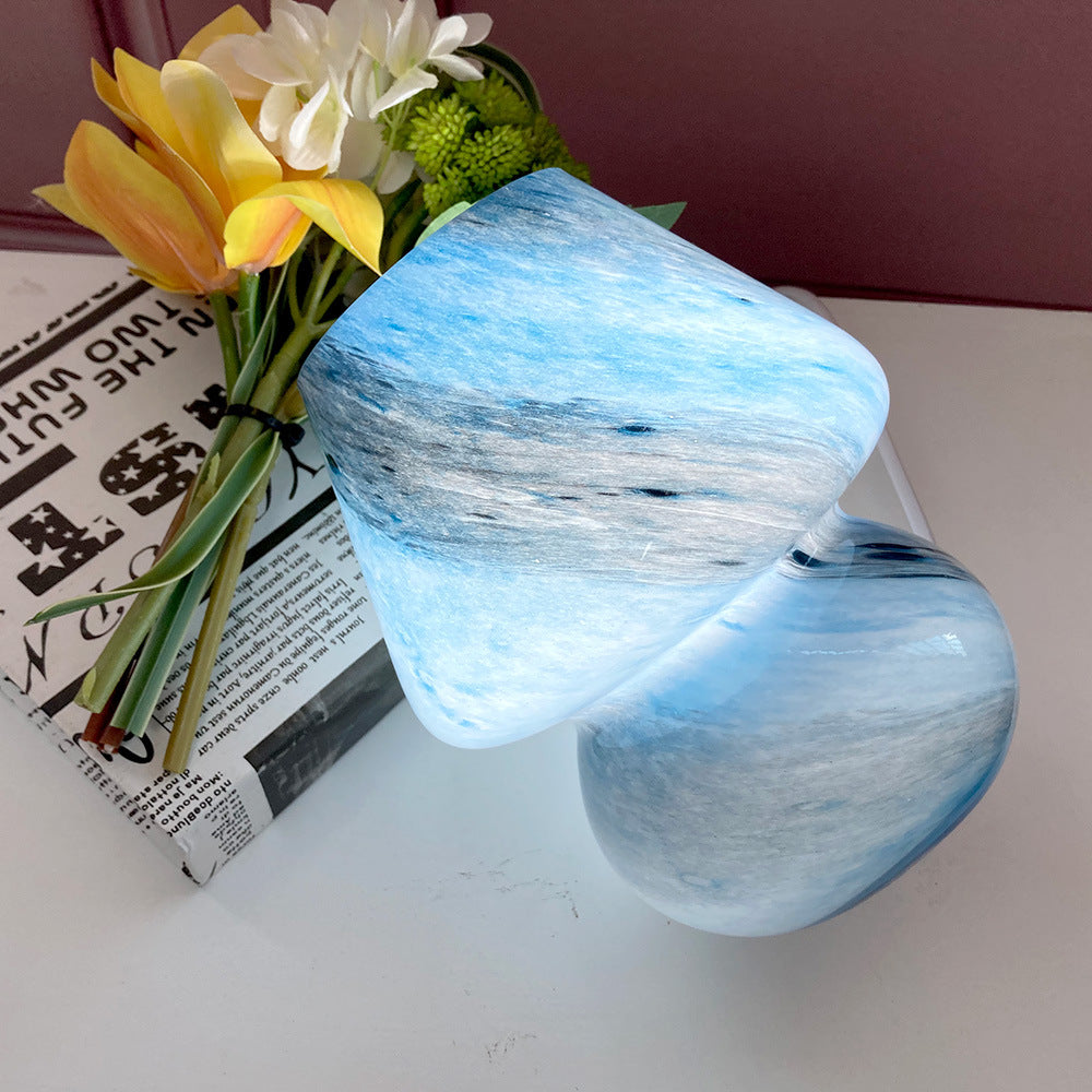 Handmade Glass Mushroom Table Lamp / Earth / US
