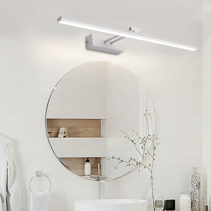 LED Strip Bathroom Mirror Wall Light / White 600mm 12W / Positive white light