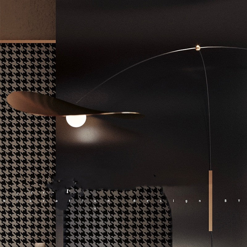 Nordic Black Gold Rocker Arm Wall Light / Black / Tricolor light