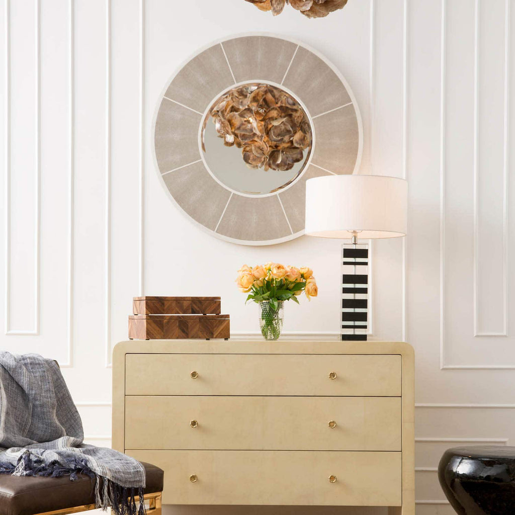 Contemporary Champagne Frost Natural Chandelier