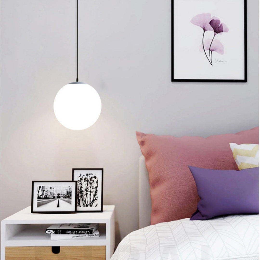 Modern Single-Head Globe Pendant Light / With White Light / Ball Diameter 50CM